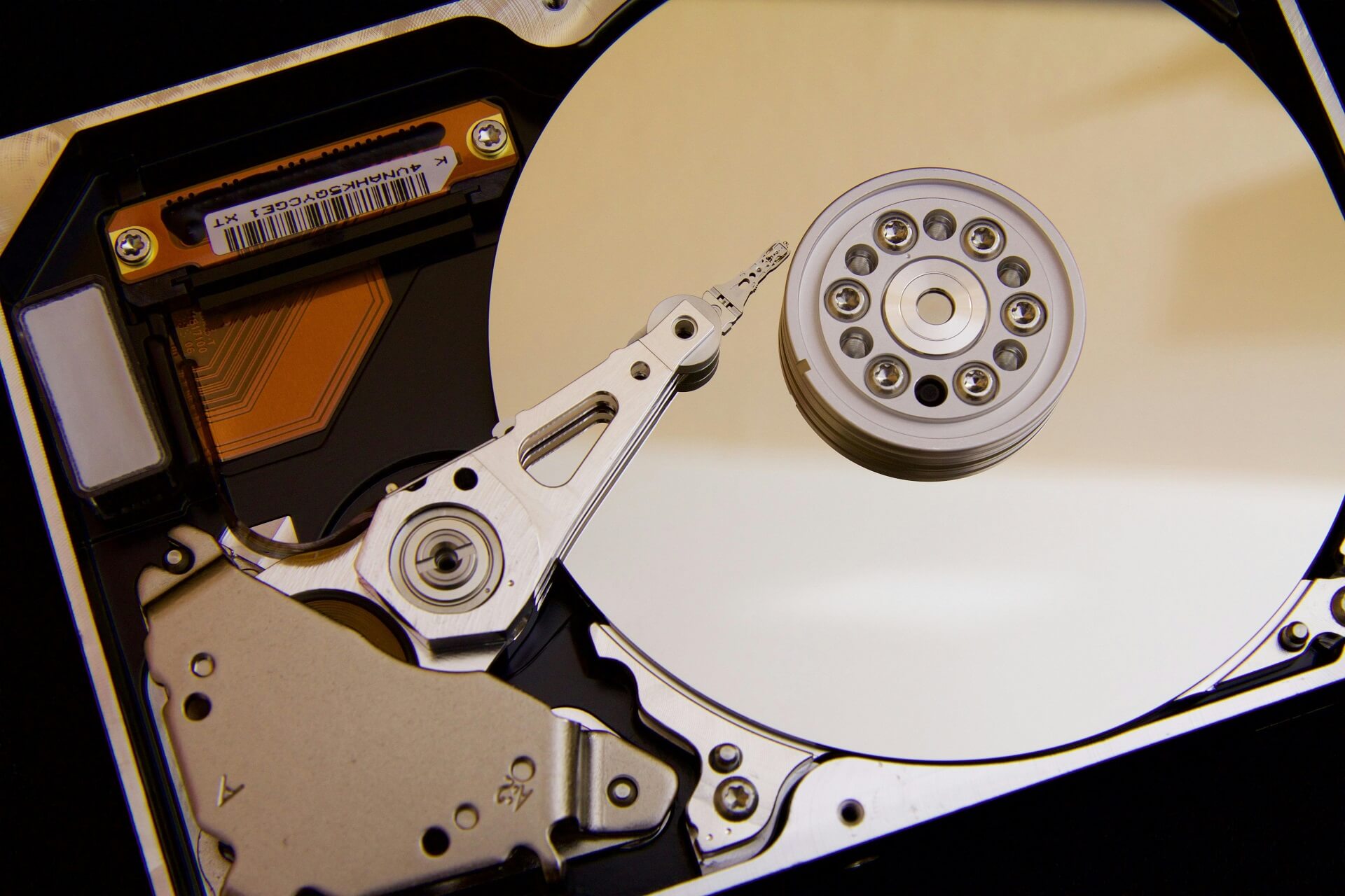 Disque dur ouvert avec perte de données